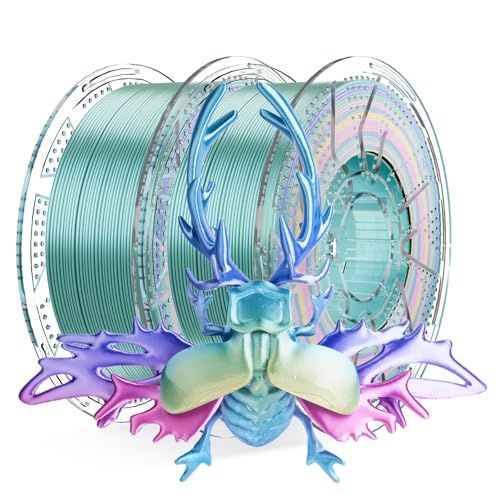 Conjure Silk PLA Filament 1.75mm, Dual Color Rainbow,2kg Silk Mini Series