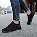 RJYWGS Slip On Walking Women Running Shoes Tennis Fashion Sneakers Gym Athletic Work Casual Comfort Mesh Summer Sandals Sock Shoes AllBlack Size 7