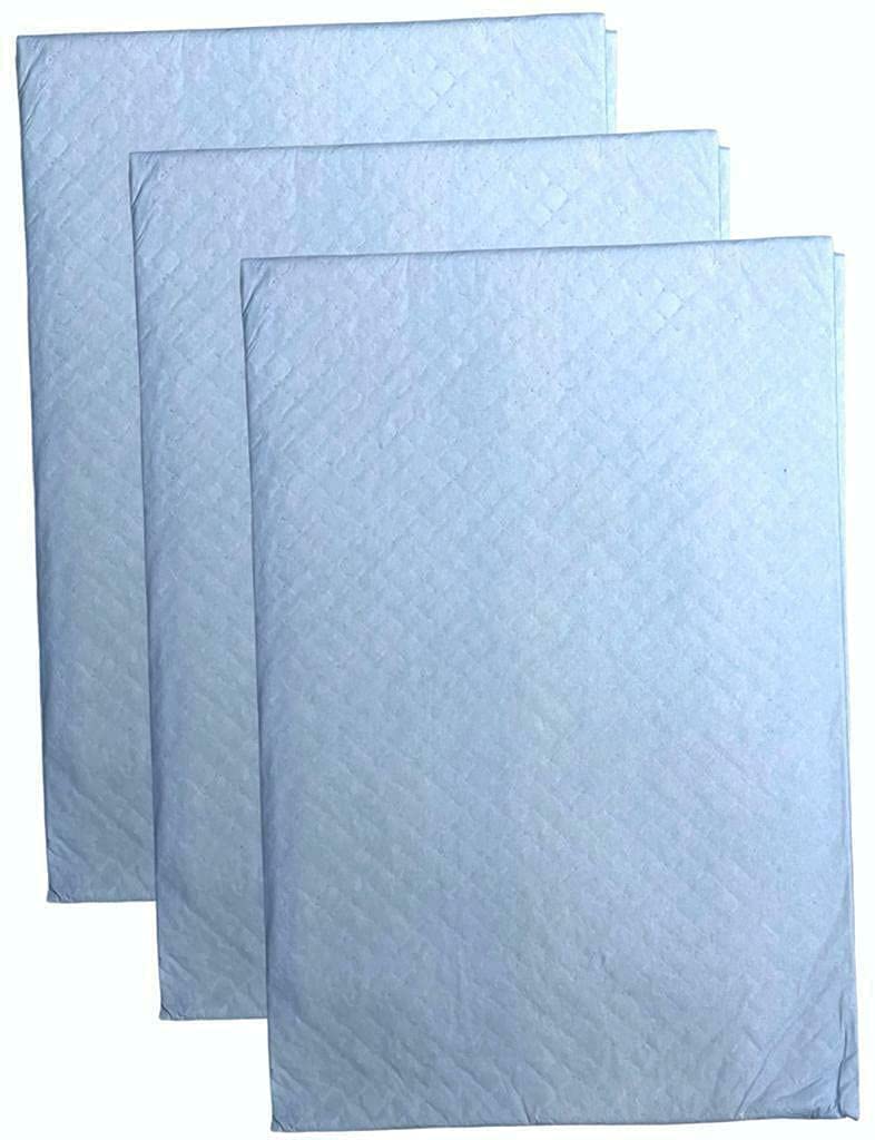 Alfombrillas de cama desechables para adultos y niños, para bebés, súper absorbentes, grandes sábanas, protector de colchón, protección de noches secas, colchoneta de 60x90 cm, 3 unidades