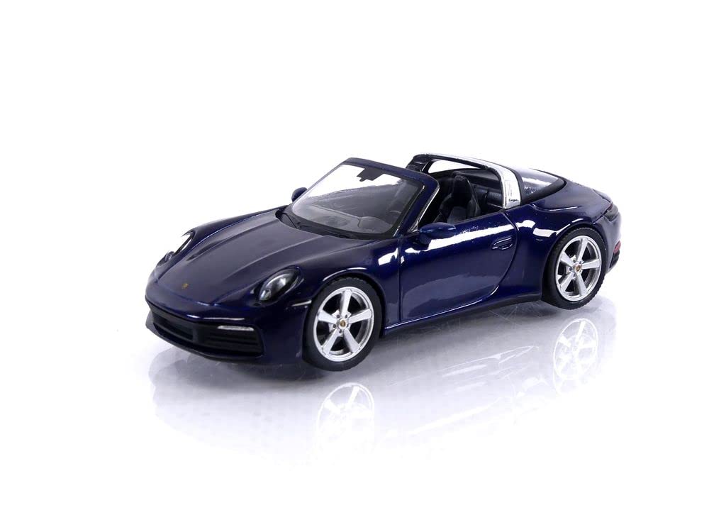 Truescale Miniatures Mini GT 911 Targa 4S Gentian Blue Metallic (LD) MGT00412-L