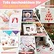75ml Ungiftige Farben DIY Baby Handabdruck für Neugeborene Geschenk Stempel Kinder, Art Fingermalfarben für Hause Schule (75ml Rot)