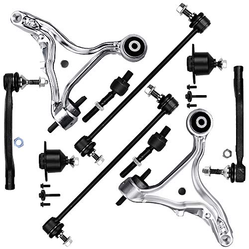 LSAILON 10pcs FWD Front End Kit Lower Control Arm Inner