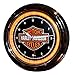 Harley-Davidson Bar & Shield LED Clock, Long Lasting Bright Orange, HDL-16633