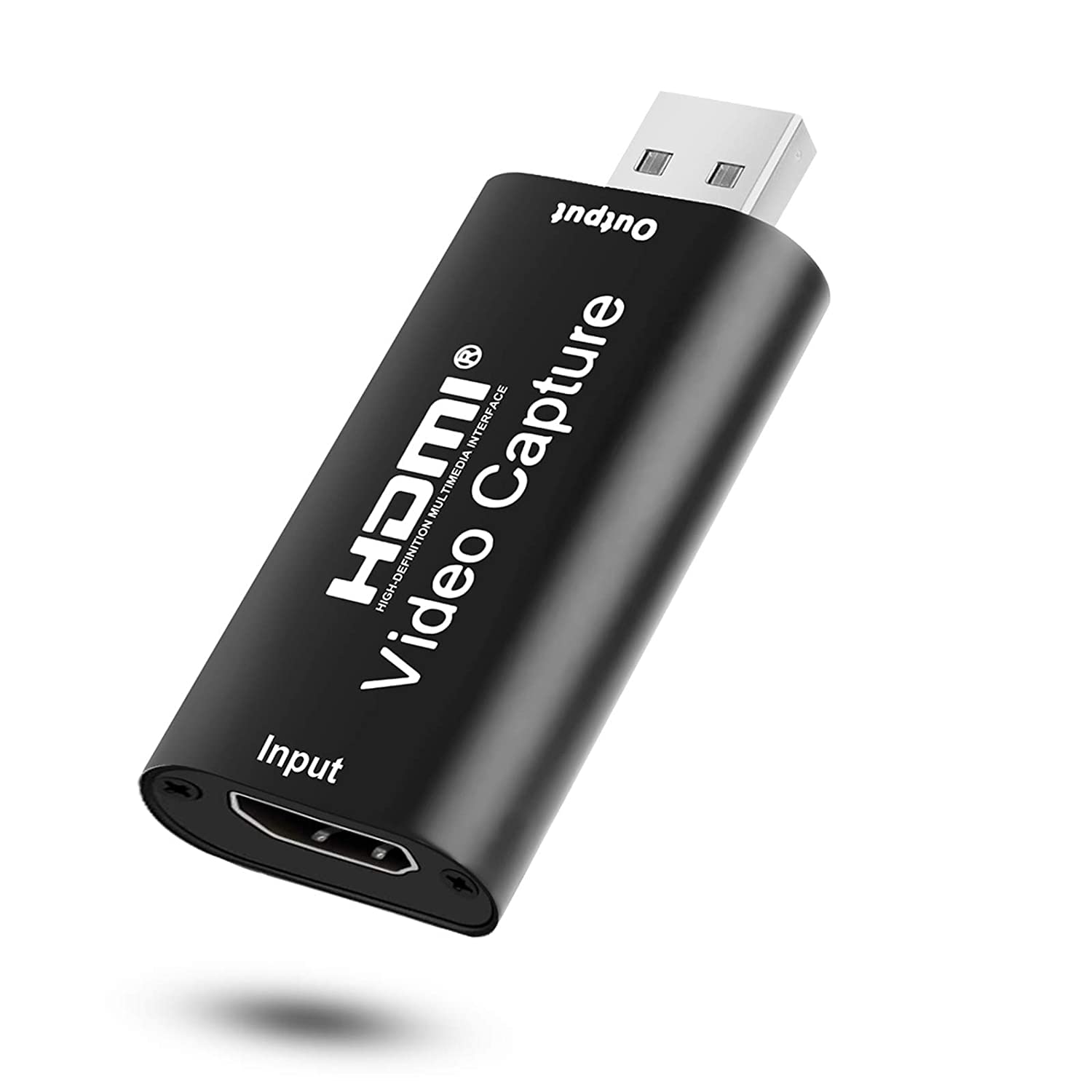 Audio Video Capture Cards, HDMI to USB 1080p USB2.0 Record via DSLR Camcorder Action Cam for Live Broadcasting - Black-image-49