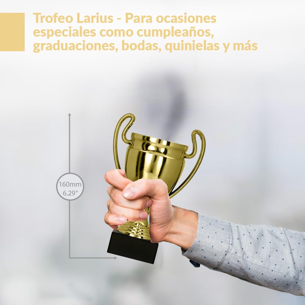 Larius Trofeo de premio de honor universal con/sin texto