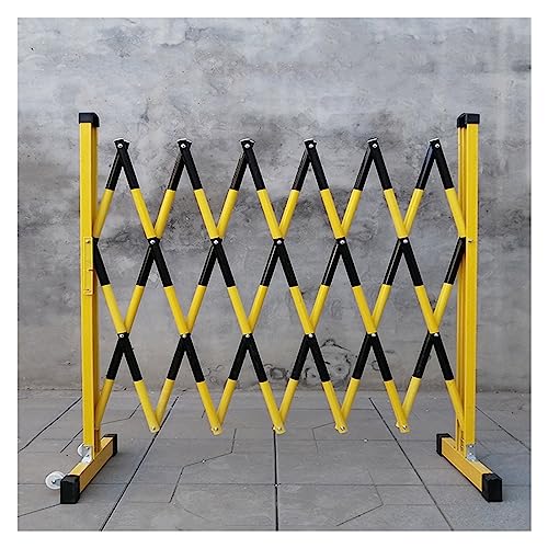 Barrière mobile extensible extérieure pliable pour balisage de route et parking
