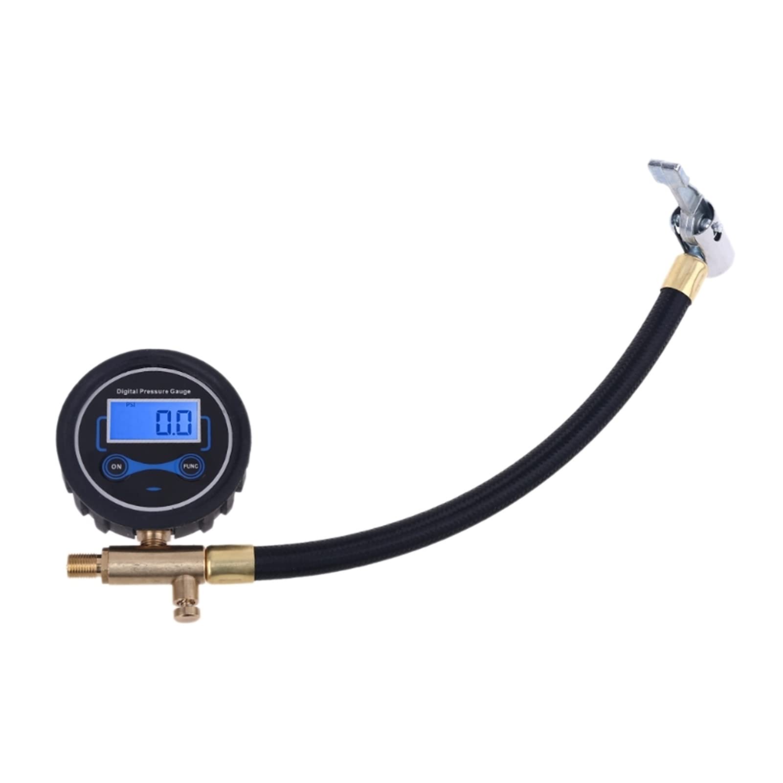 Manómetro Digital para neumáticos, manómetro, compresor de Aire para neumáticos de Motocicletas y automóviles, Manguera de Tubo de inflado de 200PSI con deflación