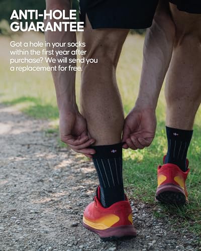 DANISH ENDURANCE Merino Wool Trail Running Socks for Men & Women, 2 Pack4