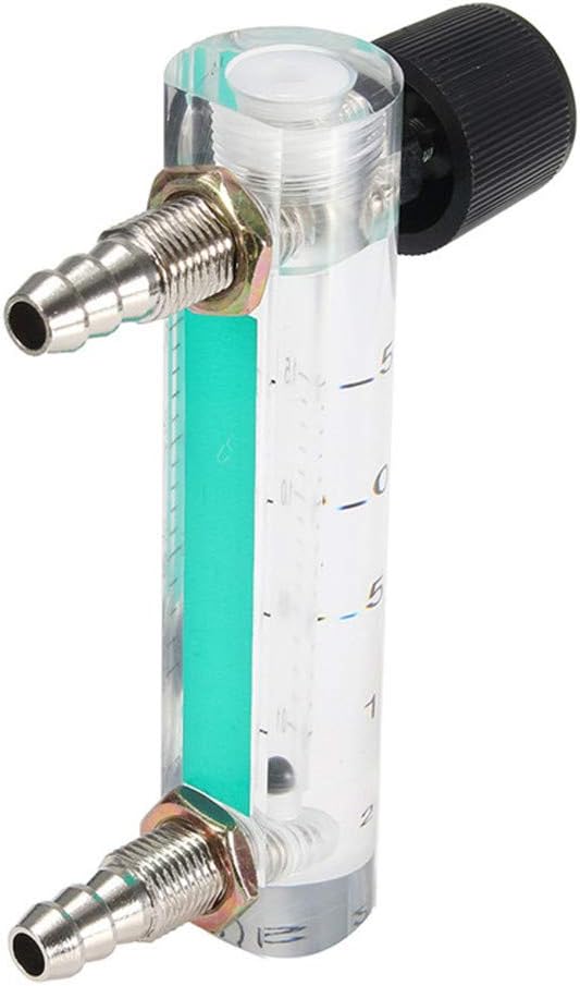 Flow Meter LZB-6M Oygen Meter 0-1.5 LPM Flowmeter with Control for Detect Oygen Flow for Oygen Air Gas Adjustable