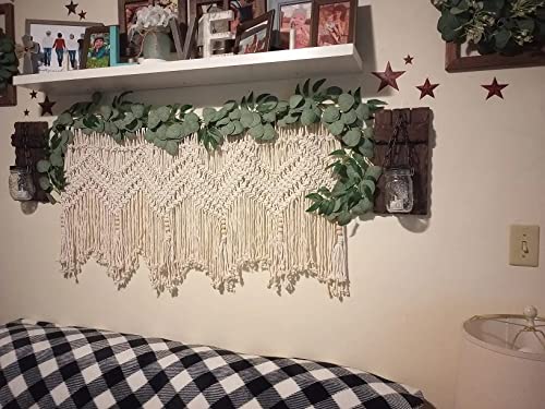 Farmhouse Wall Sconces Decor, Rustic Wall Decor, Wall Candle Holder Hanging Decor With Lights, Wall Decorations For Living Room, Bathroom,Wall Sconces Set Of Two (Brown) #TOP3