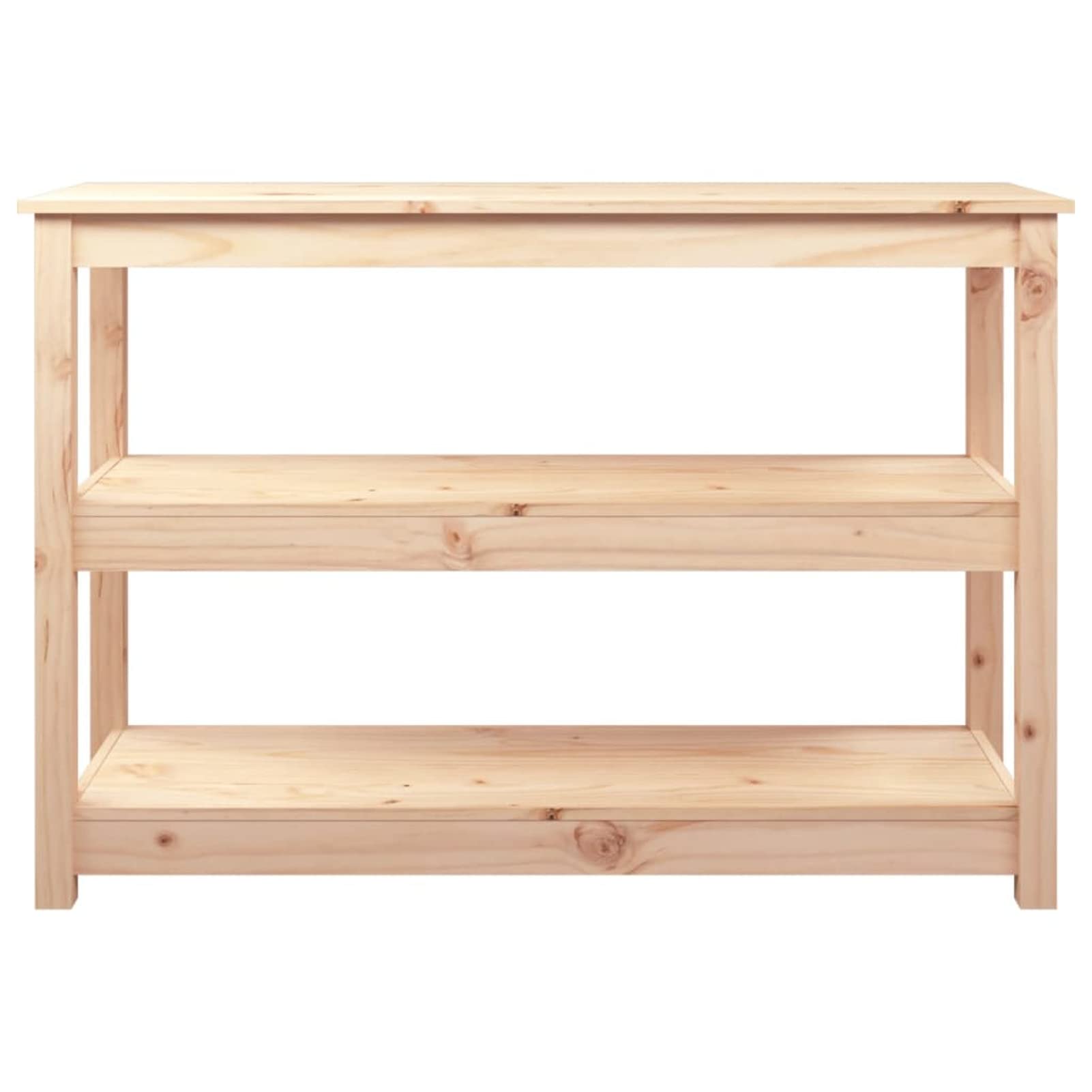 Homgoday Mesa Consola Madera Maciza de Pino 110x40x74 cm Mesas auxiliares de salón,Mesa Consola Recibidor Mueble de Entrada Estrecha Clásica