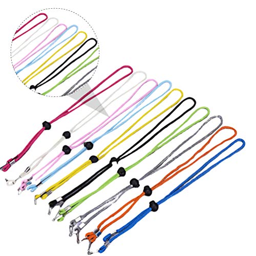 BESPORTBLE 10PCS Chapéu Retentores Clips Alça Ajustável Alça Anti- Perdido Com Cabo Bloqueios para C
