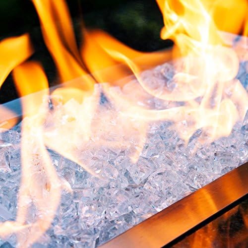 Celestial Ultra Clear, 1/2" Tempered Fire Glass in Diamond Starlight | 10 Pound Jar - 4