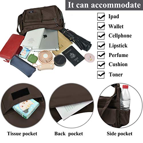 Image of VOLGANIK ROCK Crossbody Bags for Women RFID Lightweight Travel Shoulder Bag Waterproof Nylon purses and handbags Pocketbook