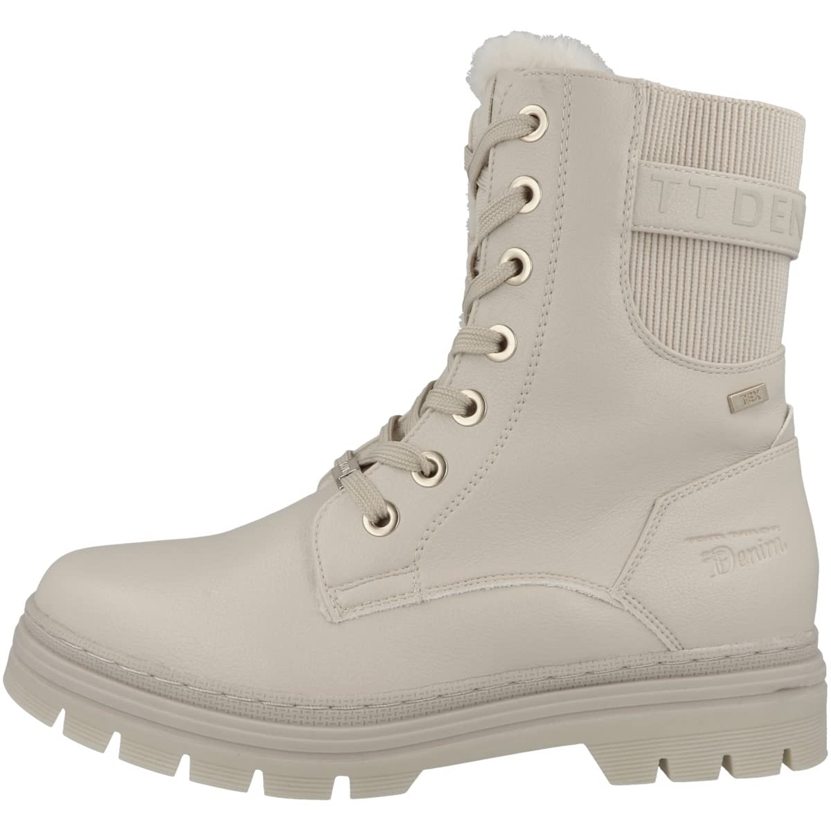 TOM TAILOR Women's 4295610 Half Length Boots, beige, 7 UK