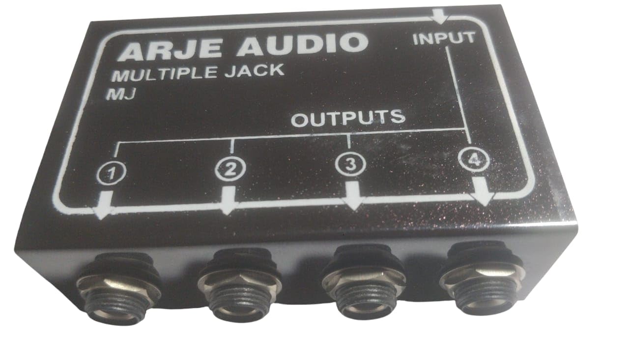 ZEESHAN AUDIO Mj-4 Multiple Jack 1 To 4 Channel Splitter Mono Passive Instrument 6.35Mm In/Outs - Auxiliary-picture-17