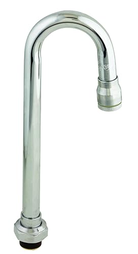 TS Brass 132X - Caño giratorio de cuello de cisne, cromado