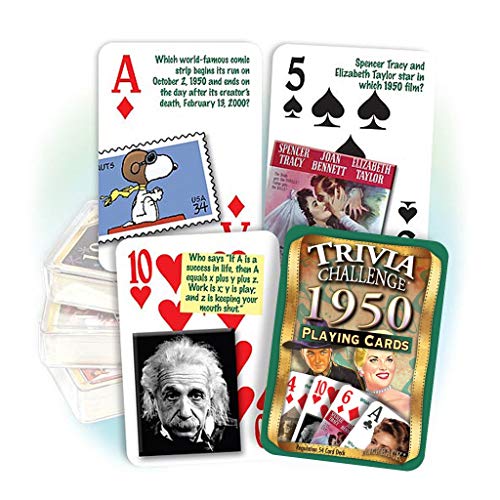 Flickback 1950 Trivia Baraja de Cartas 75 Aniversario
