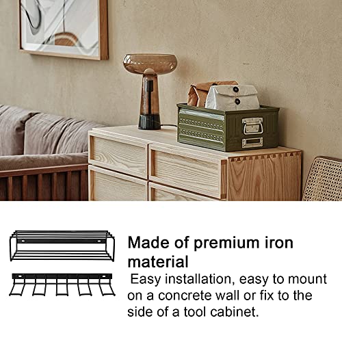 Lianai Organizador de ferramentas elétricas de ferro montado na parede Suporte para chave de impacto