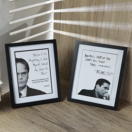 Homazing The Office Michael Scott + Dwight Schrute Motivational Quote Frame Wall Art Decor 8X10 The Office Gift thumb #6
