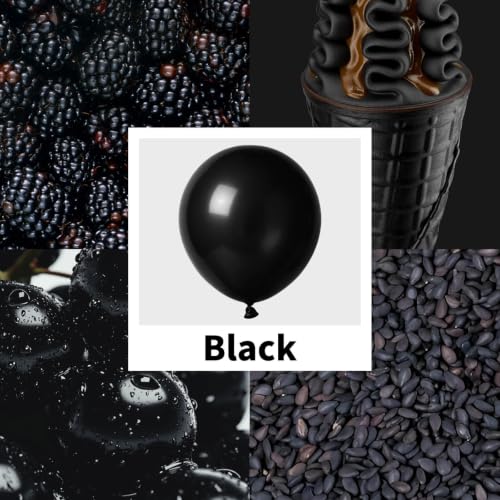 Black Balloon Arch Kit 111 Pcs, 18/12/5 Inch Black Latex Balloons Garland with Different Sizes, DIY Balloon Decorations for Birthday Party, Wedding, Baby Shower, Graduation, Anniversary & Halloween - image 3