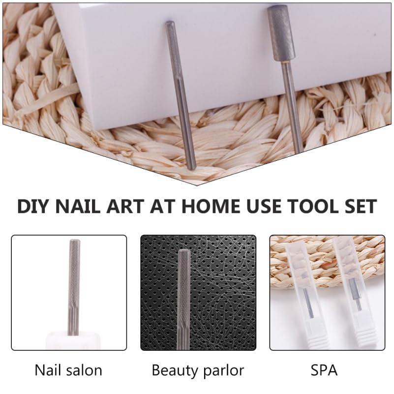 Didiseaon Nail Polishing Grinding Head Tungsten Steel Manicure Burr Nail Art Accessories Beauty Tools for Pro Gel Removal Acrylic Sculpting Rotary Efiler Cuticle Professional Salon Maintenance 2 Inch