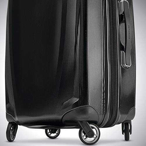 Image of Samsonite Winfield 3 DLX Spinner, Black, 2-Piece Set (20 /25), Winfield 3 Dlx Hardside Expandable Luggage With Spinners