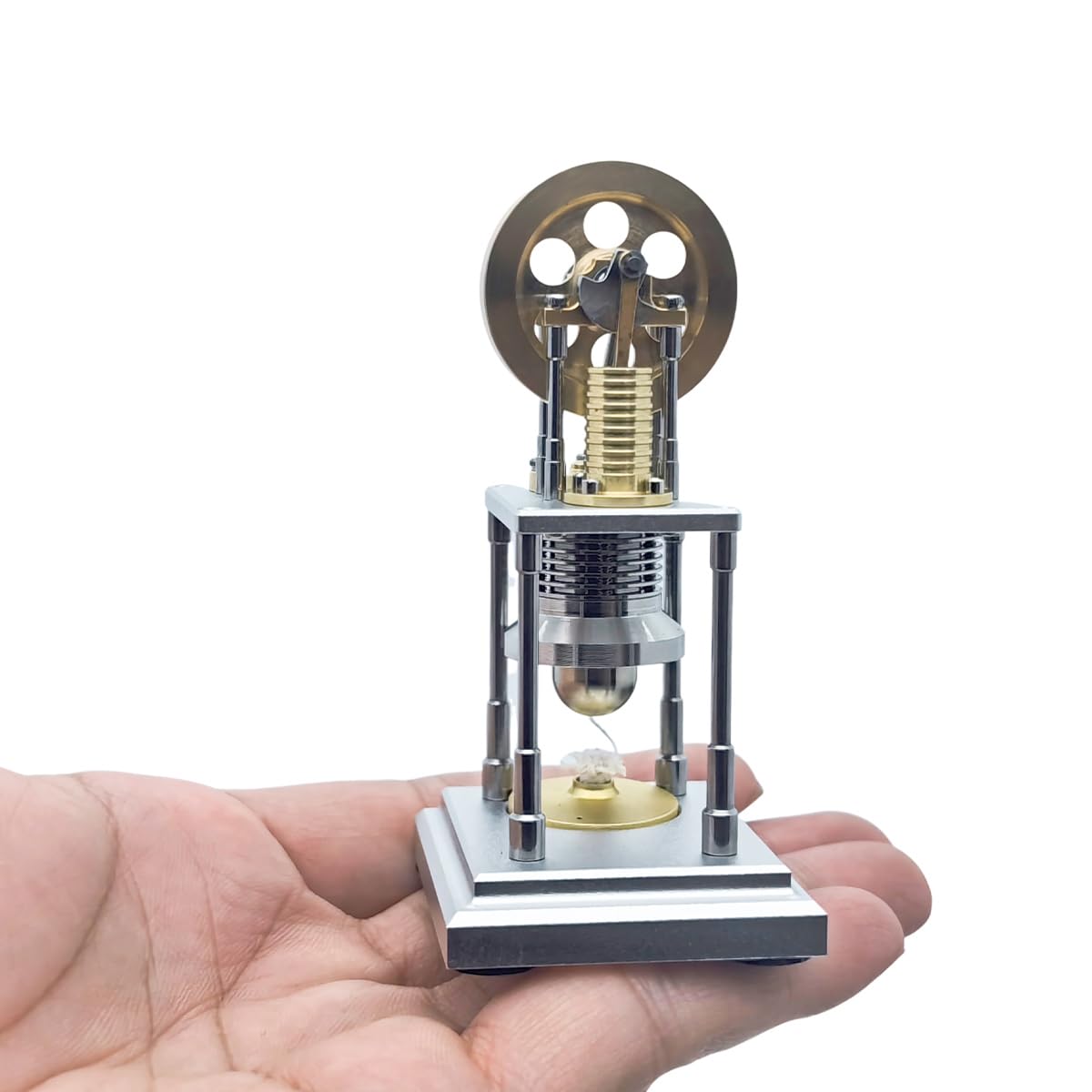Mini β-Type pionowy Stirling model silnika gorącego powietrza, który działa, model silnika cieplnego, demonstracja edukacyjne zestawy naukowe
