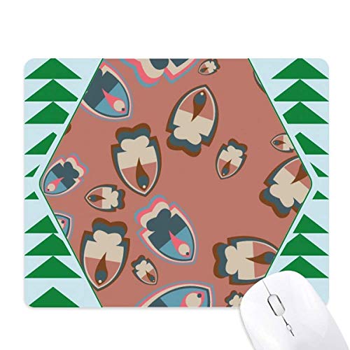 Tapis de souris poissons tropicaux décoratif pour bureau moderne motif sapin vert