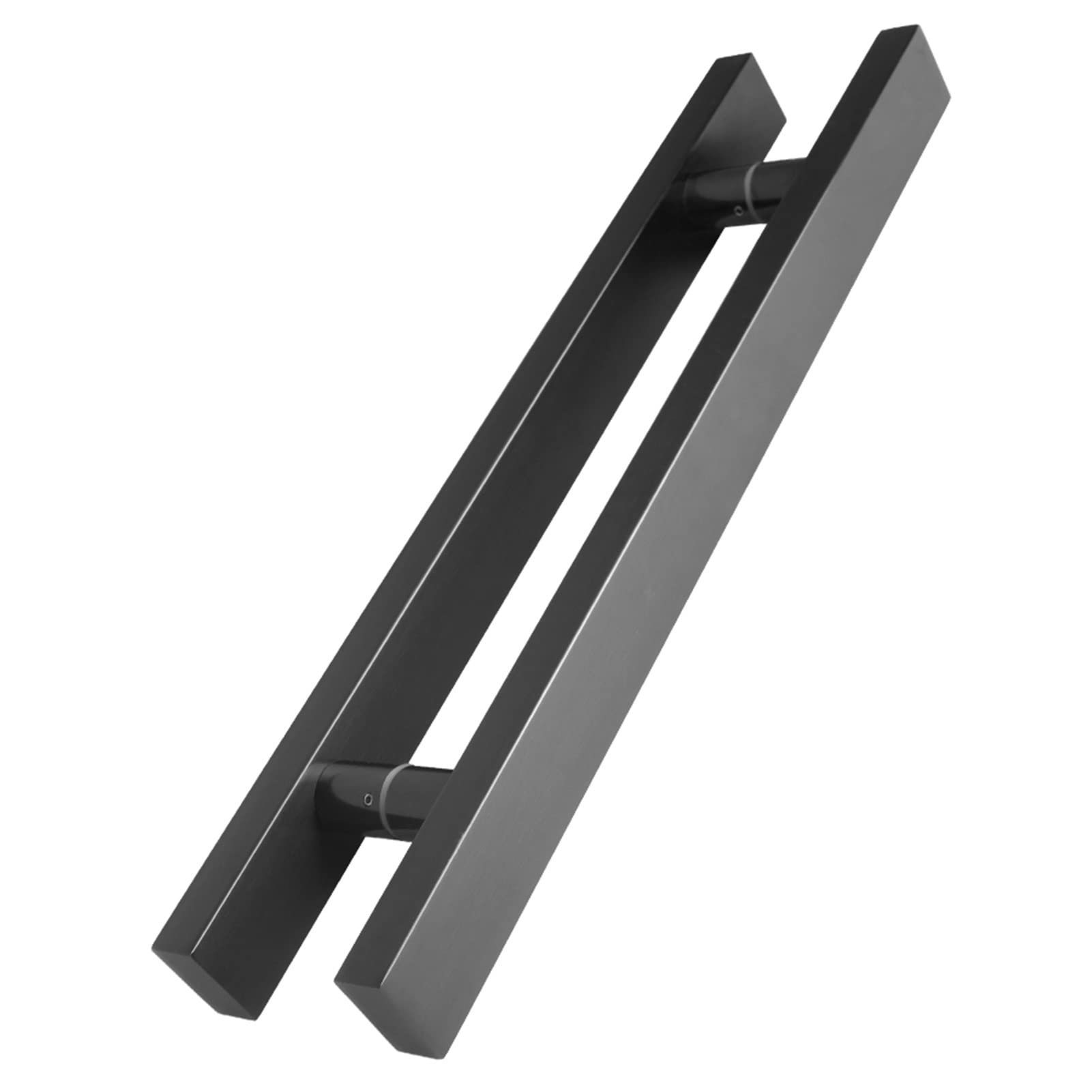 Adgcfkop Gray Shower Door Handle, Door Handle Sliding Door Handle Pull Push,Stainless Steel Hardware Set With Install Fitting Industrial For Interior Exterior Sheds Bathroom(,40Cm/15.7In)