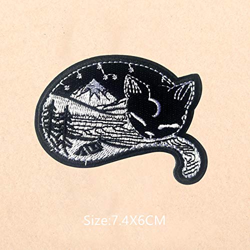 Sunmove 1Pc Nature In Cat Iron On Sew On Patch Badge For Jacket Jean Hat Applique Craft #TOP1
