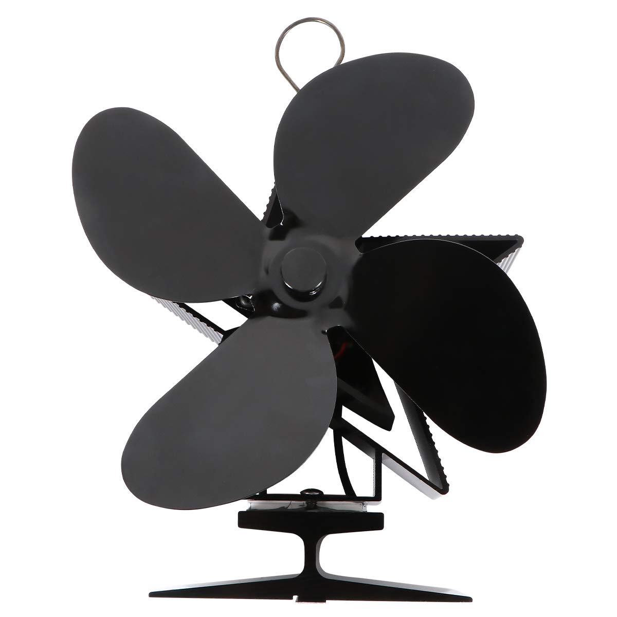 Genérico Ventilador por Aluminio Chimenea Alimentado de Negro Calor