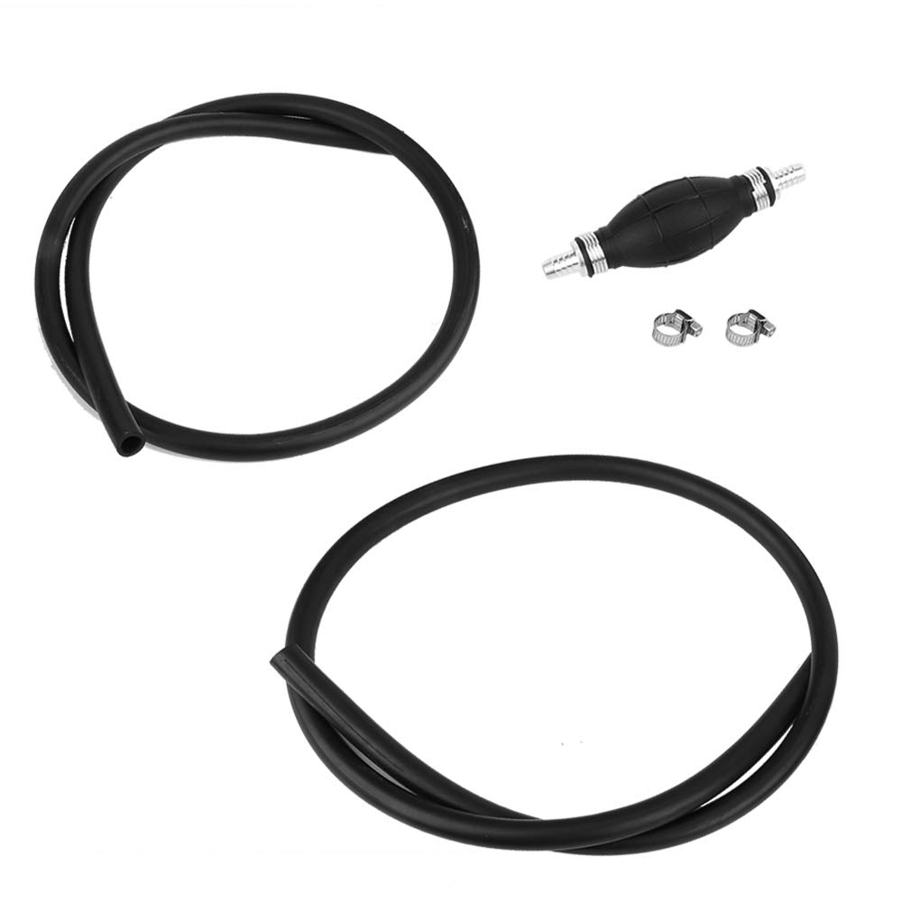 Ensemble de Conduite de Carburant Universelle pour Hors-bord, Poire D'amorçage Manuelle avec Colliers de Serrage pour Bateaux, Camping-cars, Tracteurs, Caravanes