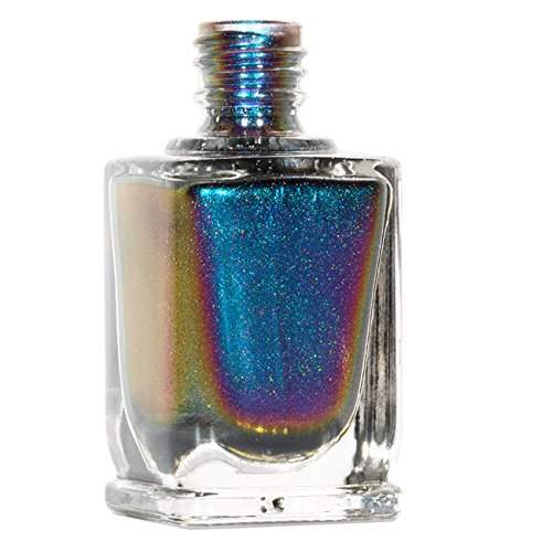Image of ILNP Birefringence (H) - Blue, Purple, Red, Orange, Yellow, Green Color Shifting Ultra Chrome Holographic Nail Polish