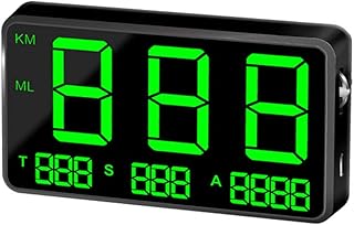 Mokia GPS HUD Speedometer,Universal Digital Large Screen Car HUD Head Up Display GPS Speedometer Bike Overspeed Warning System,for All Vehicle Motorcycle
