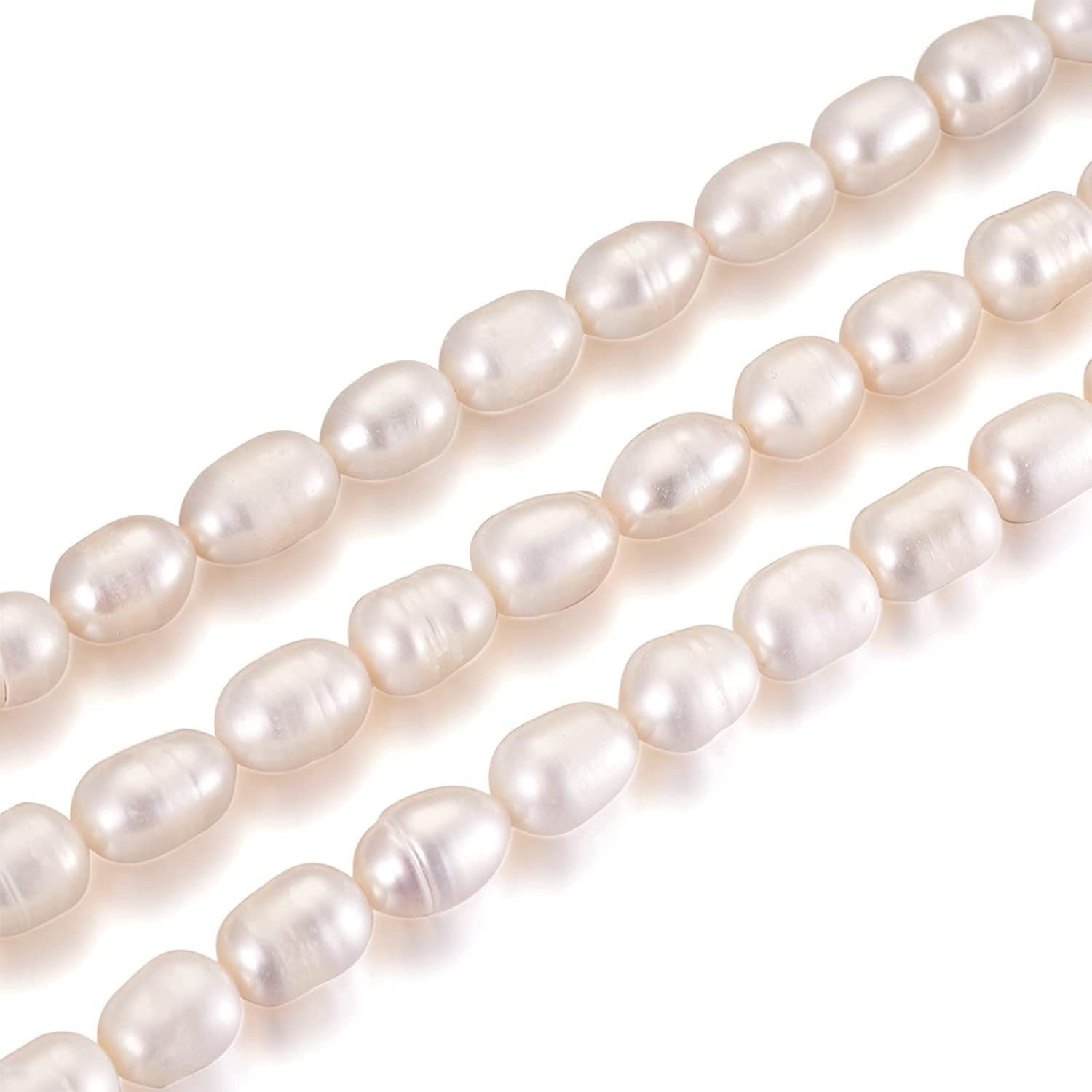 Natural Genuine Freshwater Cultured Pearl Rice 3-4mm Diam Jewelry Making Loose Beads