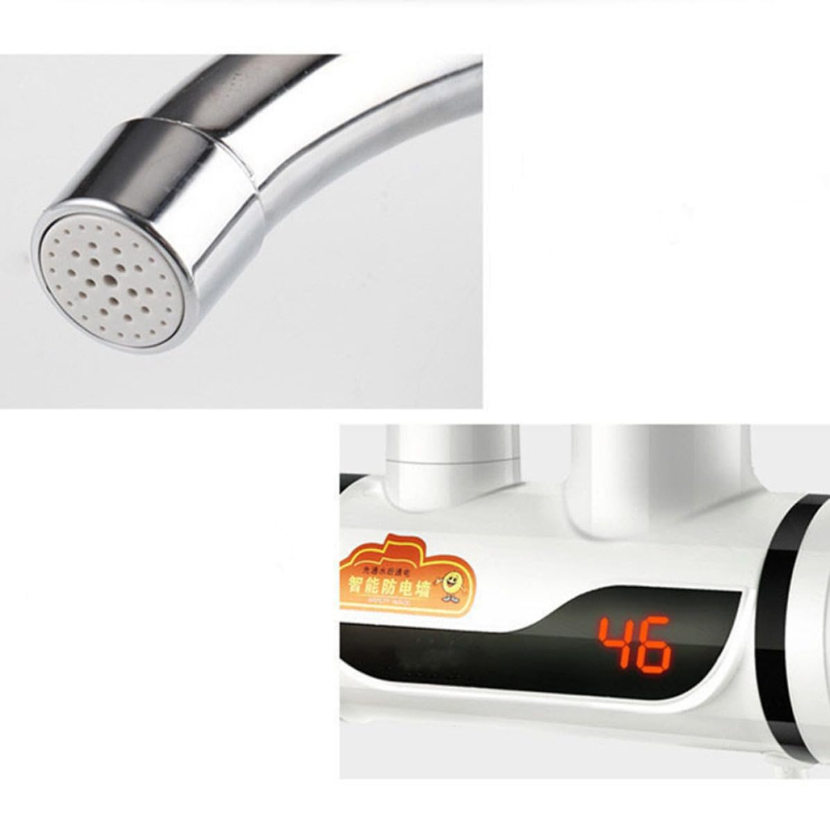 Grifo de Cocina Calentamiento Instantáneo y Pantalla Digital Ac220v