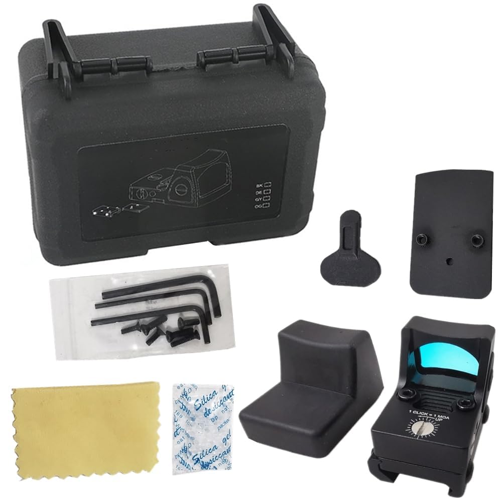 Aluminium Mini Red Dot Reflex Sight (Adjustable Collimator) with Side Switch For 20mm Rail