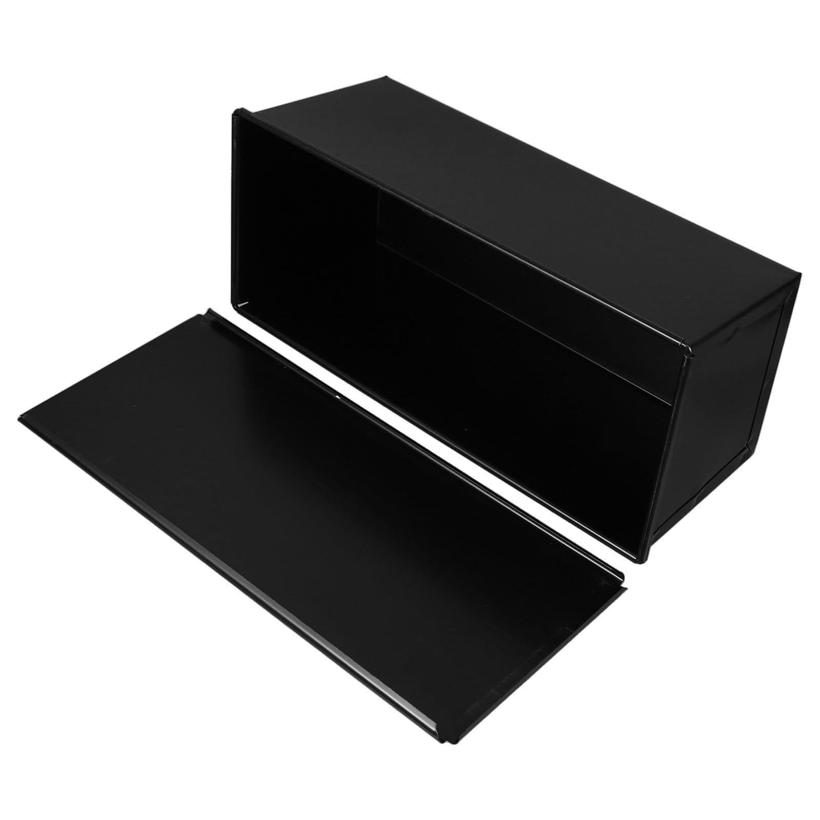 Gadpiparty Moule à Noir Capacité 1000g en Métal avec Couvercle Coulissant Conduction Thermique Optimale Mie, Cuisine et Usage Domestique