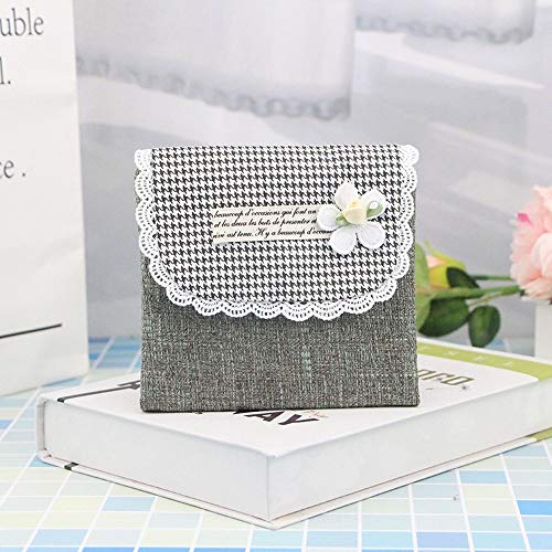 ZJCUNEUR Zjculuneur Patrón Hermosas Mujeres de niña de Las Flores Sanitaria Pad Monedero del Organizador de la servilleta de la Toalla de Almacenamiento de Bolsas de cosméticos Cover