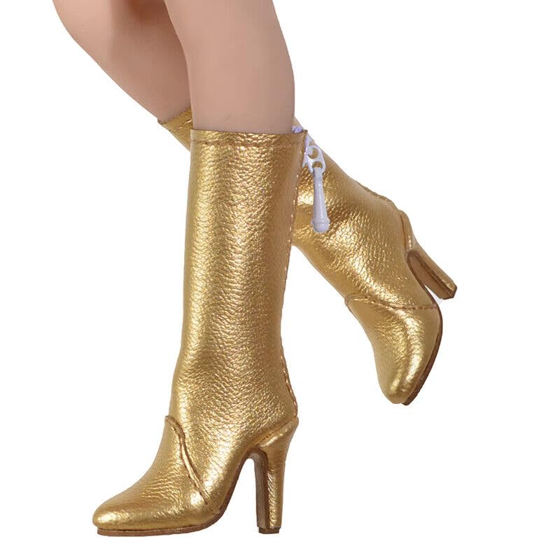 ximitoy 1/6 Scale Soldier Female High-Heeled Tassels Boots Model for 12