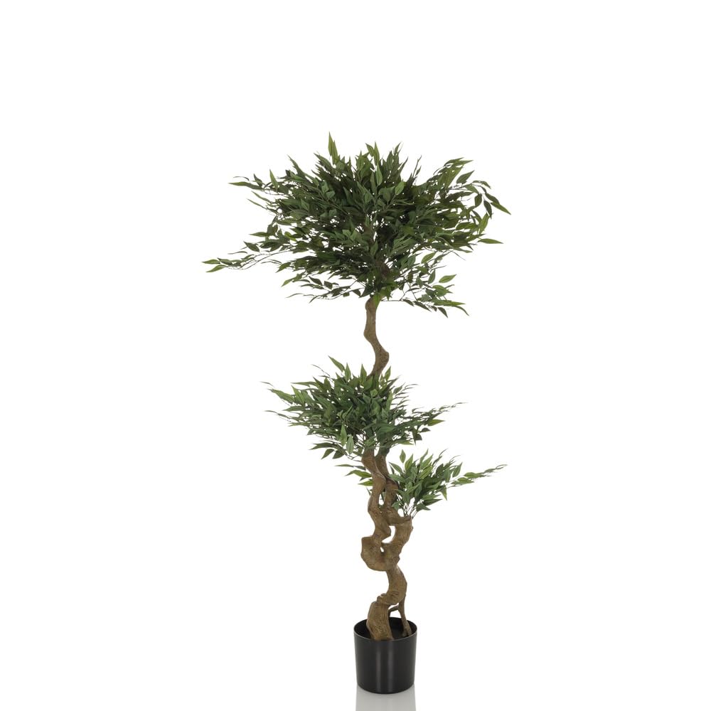 hjh OFFICE Planta Artificial Acacia Planta Artificial Decorativa 155 cm, Easy-Care Artificial Tree, Green 871054