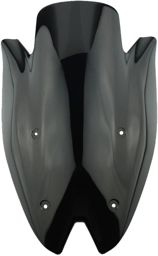 Front Windshield Screen Windshield WindScreen Double Bubble Fits for Kawasaki Z1000 2010 2011 2012 2013 (Black)