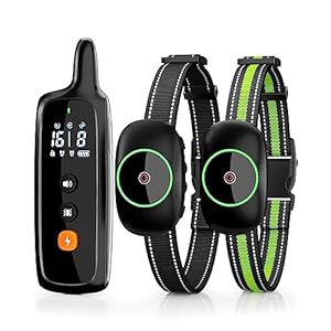 Dog Training Collar with Remote – Rechargeable Waterproof E-Collar for Large, Medium and Small Dogs, 3 Training Modes, Range up to 3300Ft