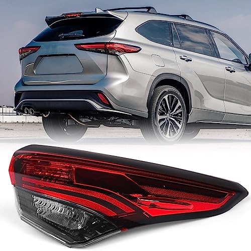 Huray Right Outer Tail Light for Toyota Highlander 2020-2023 Passenger Side Taillight Lamp Assembly Replacement for TO2805156 815500E230
