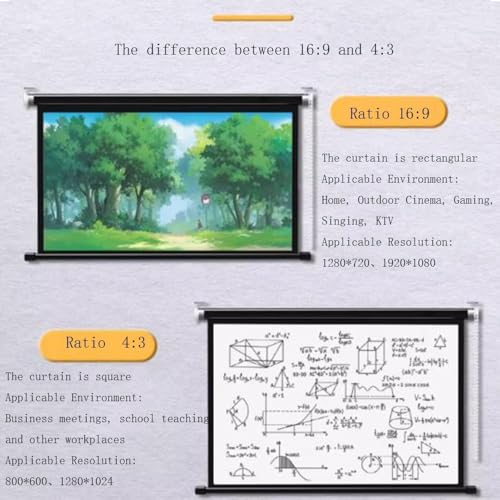 Écran de projection portable 60 pouces résolvant les problèmes de reflets - 8