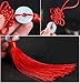 5pcs Handmade Silky Floss Chinese Tassel with Satin Silk Made Chinese Knots for Door and Car Handing Decoration, DIY Craft (Mixed1)