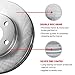R1 Concepts Front Brake Kit For 2007-2017 Nissan Tiida, 2009-2011 Nissan Versa| Blank Brake Rotors| Semi-Metallic Brake Pads and Rotors Kit