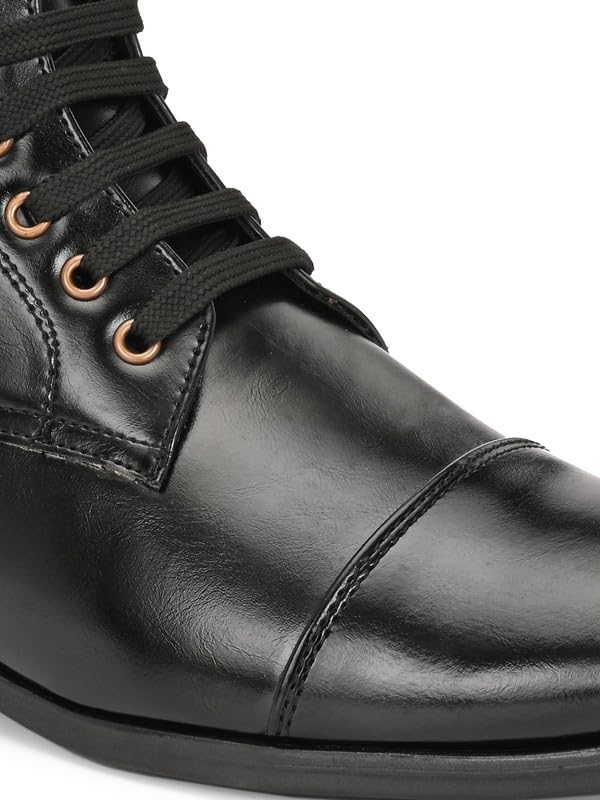 Image of Server Men's Chelsea Ankle Boots | Casual Boots for Men | Ankle Height Boots| All Day wear | Comfortable Formal Office & Business Wear Shoes | Lace up Boots | Derby Boots
