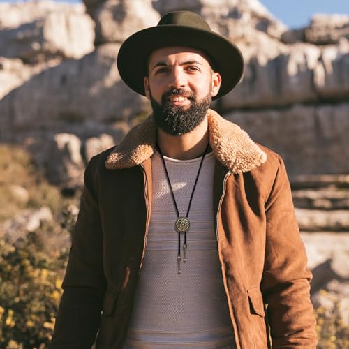 ElevateTech Bolo-Krawatte für Männer und Frauen, 2 Stück, Western-Cowboy-Krawatten-Halskette, handgefertigte Lederkrawatte im Retro-Stil, Bolo-Krawatten, Cowboy-Kostüm-Accessoires für Damen und Herren